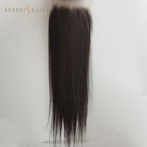 OXLC03 Lace Closure for Back of Head Middle Part #3 Dark Brown Hair Closure 5X5 Unprocessed Natural Straight Virgin Remy Human Hair- HD Lace Frontal Vendors