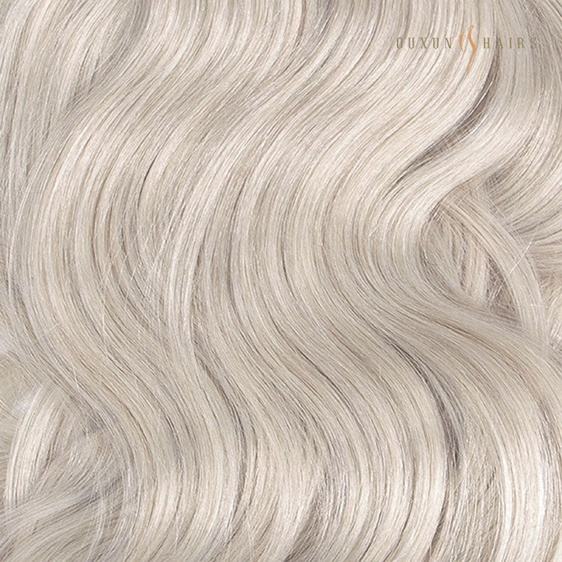 #60a Silver White Blonde machine weft (4)