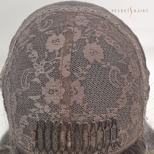 OXJW28 Jewish Skin Silk Top Wig – High Quality Virgin Hair, 16”Natural Black, 180% Density