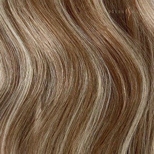 18 Inch Clip in Hair Extensions for Short Hair Medium Brown Highlighted Platinum Blonde Balayage Human 100g Hair Extensions Human Hair 9 Pieces Hair-Extension Wholesale Suppliers