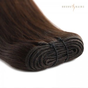 Factory Direct Price Remy Hair Machine Weft #2 (Dark Brown) Hair Extension