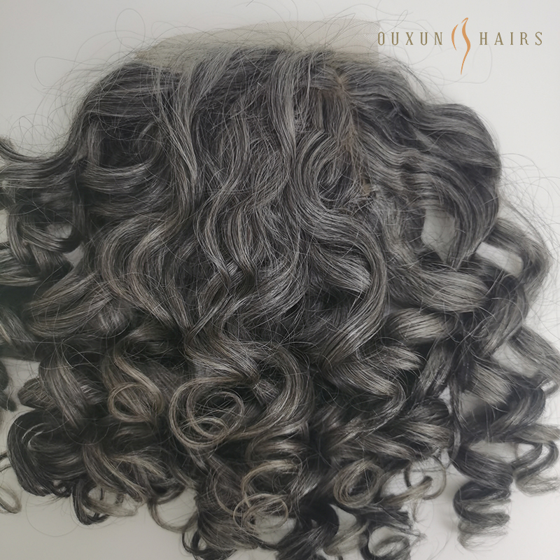 silver hair topper silk base  (2)